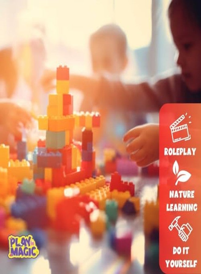 PlayMagic DIY Building Block Construction Set of 85 Pieces|Learning & Educational Puzzle Toy|Roleplay Activity Set|Motor Skill Development Construction Toy|Birthday-Return Gift for Kids|Made in India - Image 5